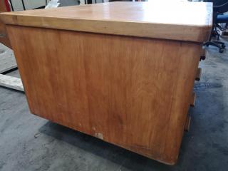 Vintage Wood Office Desk