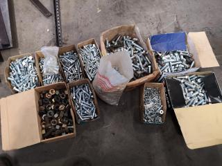 Assorted Lot of Bolts & Nuts