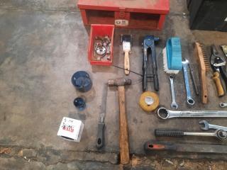 Toolbox of Assorted Hand Tools