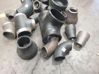 Lot of Steel Pipe Fittings