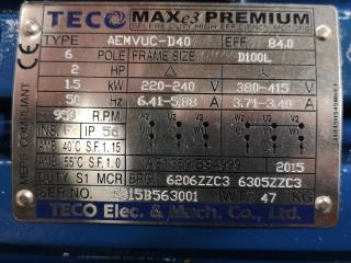 Teco Max-e3 Premium 3-Phase 1.5kW Electric Induction Motor
