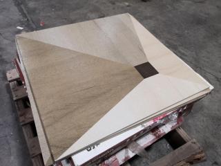 600x600mm Vitrified Ceramic Tiles, 10.08m2 Coverage