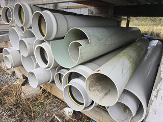 Assorted PVC pipe sections