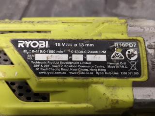 Assorted Ryobi Cordless Drill, Impact Driver, Battery Chargers, Case