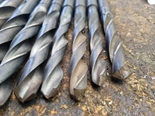 9 x Morse Taper Drill Bits 