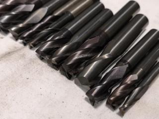 43x Assorted Ball, Square, & Finishing End Mill Bits