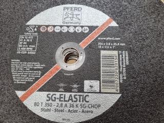 18x PFERD SG-Elastic 350x2.8x25.4mm Cut-Off Disks