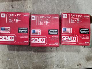 Assorted Senco 18-gauge Galvanised Staples