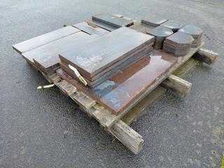 Pallet of 1" thick Steel Plates