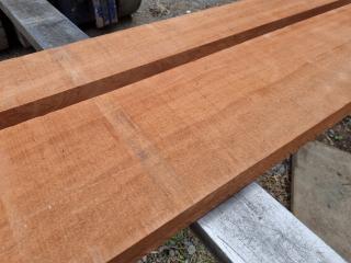 2x Lengths of Sapele Hardwood Boards
