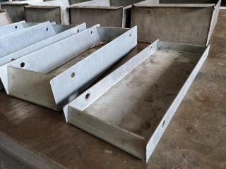 9x Heavy Steel Workshop Parts Storage Bins