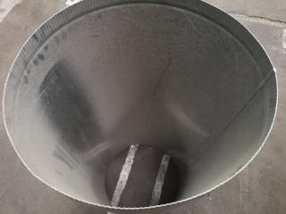 1x Galvanised Steel Duct Flue, 500x1200mm Size