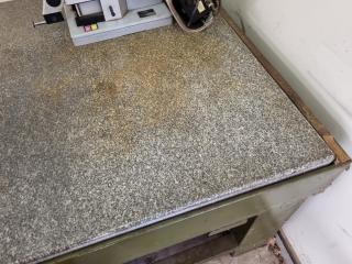 Heavy Steel Table w/ 150mm Thick Granite Surface