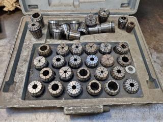 35x ER40 Size Drill Collets w/ Case