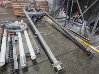 Large Industrial Auger and Hopper Assembly