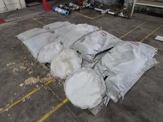 Pallet of Assorted Size Thermaclad External Pipe Insulators
