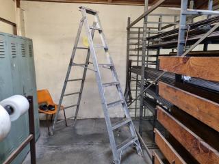 Vintqge Alco Aluminium Combination Step Ladder
