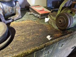 Vintage Antique Wood Workbench