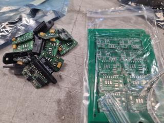 Assorted Electronic Components, Shrink Tube, & More