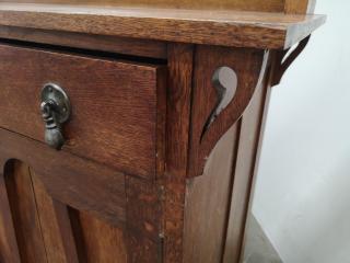 Vintage Wooden Mirrored Cabinet Drawer Unit