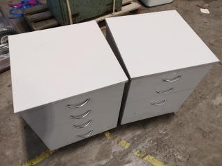 2x Office Mobile Drawer Units