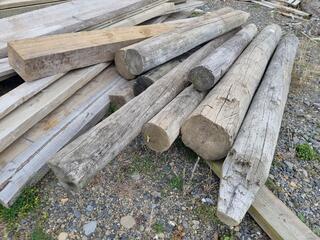 Assorted Treated Timber Boards & Frencing Posts