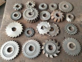 19 Assorted Milling Cutters