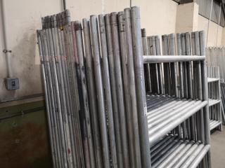 25x Aluminium Upright Scaffolding Frames, 2-metres tall, 1.3-metres wide