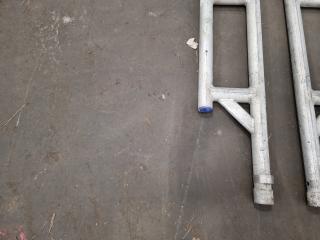 2 Oldfields Aluminium Scaffolding Tower Frames - 1.3m Metre Wide