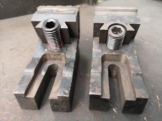 Pair of Adjustable Mill Lockdowns