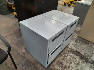 2 x 4 Drawer Filling Cabinets