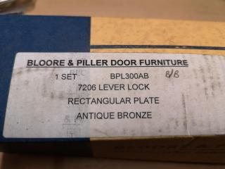 4x Stylish Quality Door Lever Handle Sets by Bloore & Piller, New