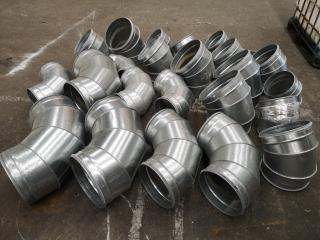 23x Assorted 90 & 45 Degree Ventilation Ducting Elbows