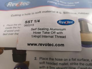 4x Revotec Self Sealing Hose Take Off Kits SST1/4