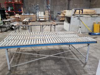 Large Steel Roller Conveyor Table