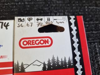 7x Assorted Oregon and Carlton Chainsaw Saw Chains