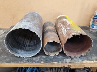 3x Wet Diamond Core Drill Bits
