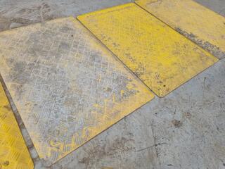 5x Reinforced Plastic Trench Safety Covers