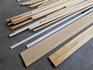 Mixed Lot of Wood & MDF Trim, Edging Boards & More