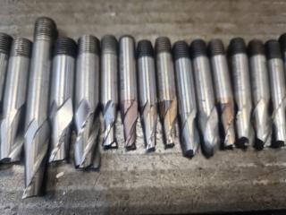 Large Lot of Metric End Mills 