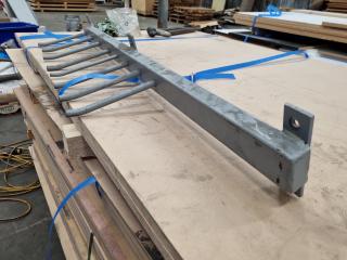 Heavy Duty Wall Mounted Hook Bar for Workshop or Garage