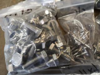 Assorted Stainless Steel Nuts, Bolts, Washers, Rivets