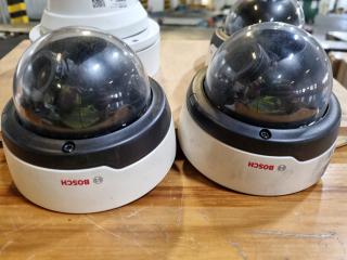 4x IP Network Dome Security Cameras by Bosch and Hikvision