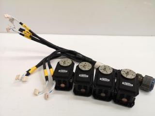 4x Dynamixel MX-64AR Robot Actuator Servos w/ Wire Harness
