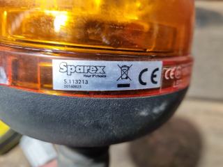 Sparex Rotating LED Amber Beacon Light, 12-24V