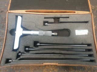 Mitutoyo Depth Micrometer Set