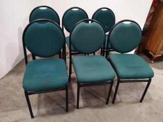6x Office Reception Stacking Chairs