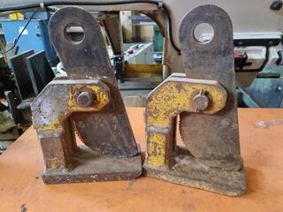 2x Horizontal.Plate Clamps, 1500kg Capacity