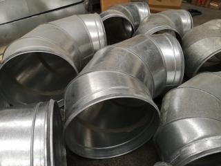 19x Assorted 90 Degree Ventilation Ducting Elbows