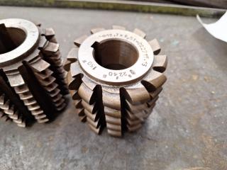 5 x Gear Hobber Cutters